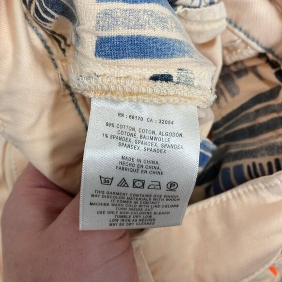 Anthropologie Relaxed Light Peach Chino Pants Size 25 - Picture 5 of 5